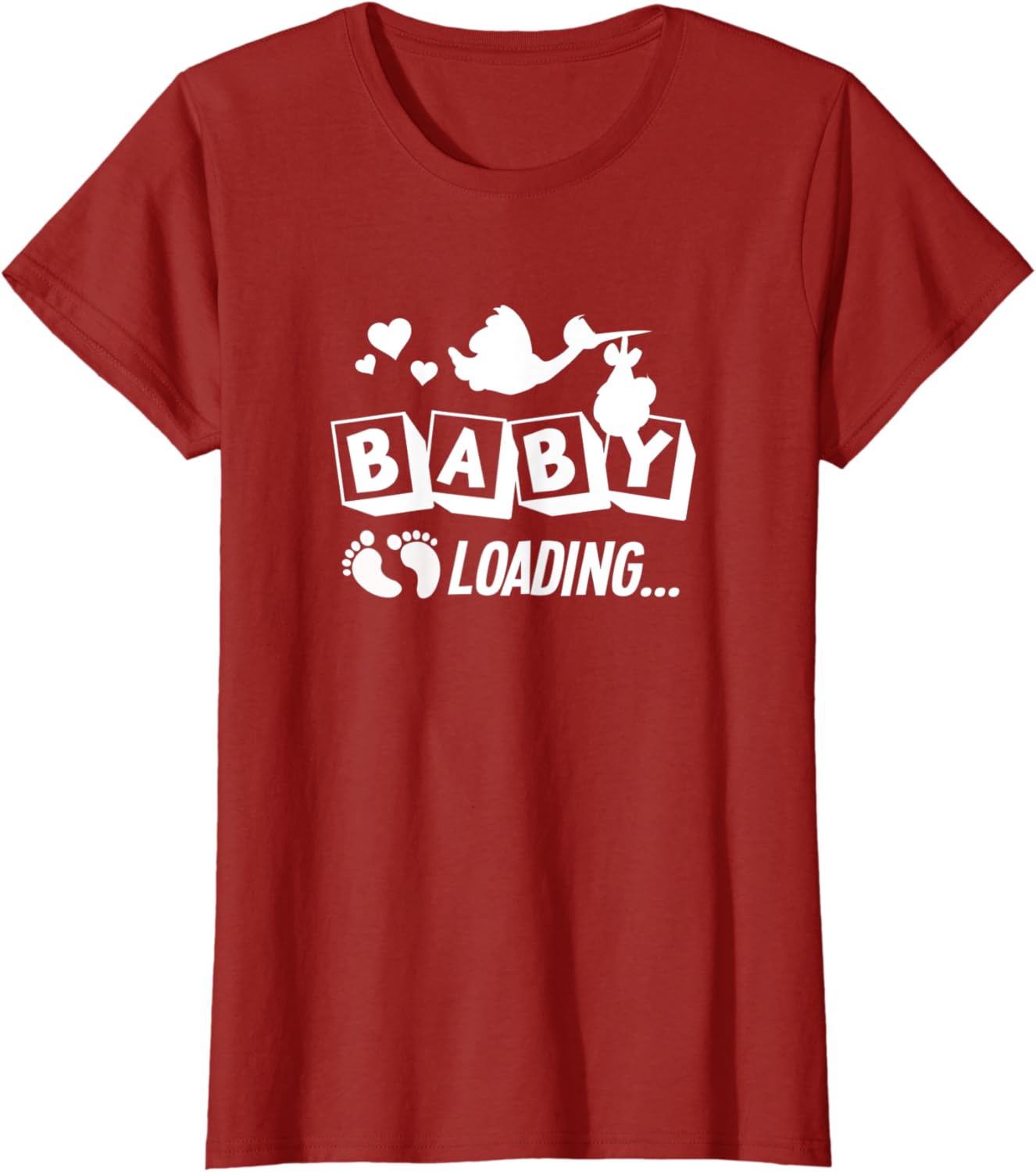Womens Baby Loading cute and funny pregnancy TShirt